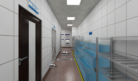 唐苑大酒店厨房vr效果图